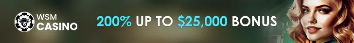 WSM Casino Crypto Bonus bis 25.000 US-Dollar